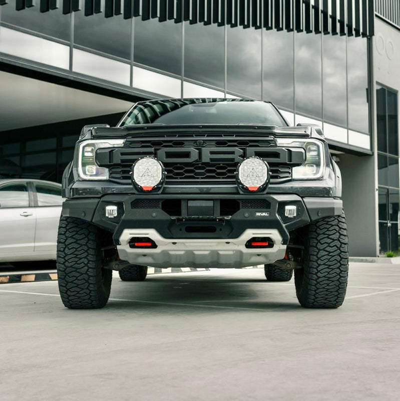 RIVAL 24-26 Ford Ranger Raptor Front Aluminum Bumper w/Winch Mount and Recovery Points