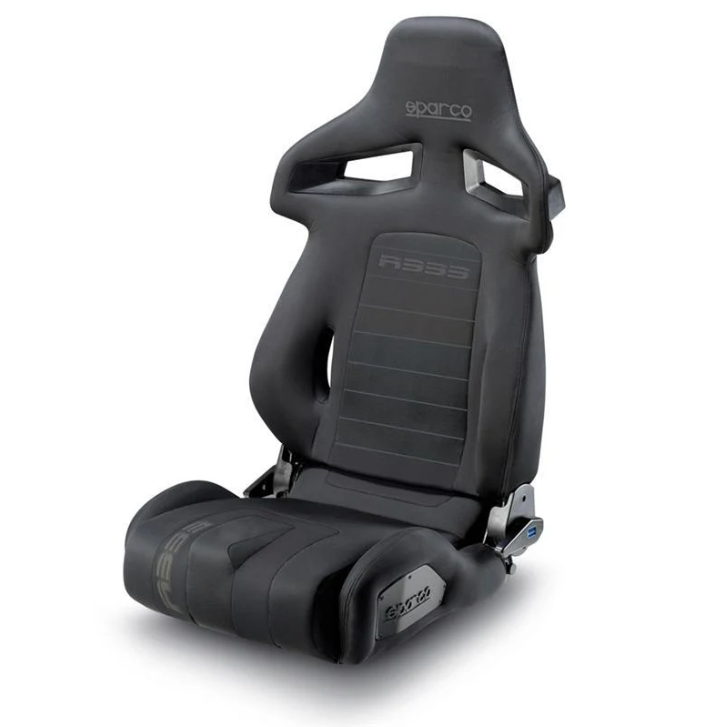 Sparco R333 Black Reclining Sport Seat 009011NR | MSV Racing