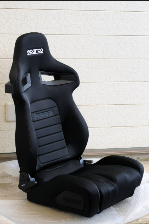 Sparco R333 Black Reclining Sport Seat 009011NR | MSV Racing