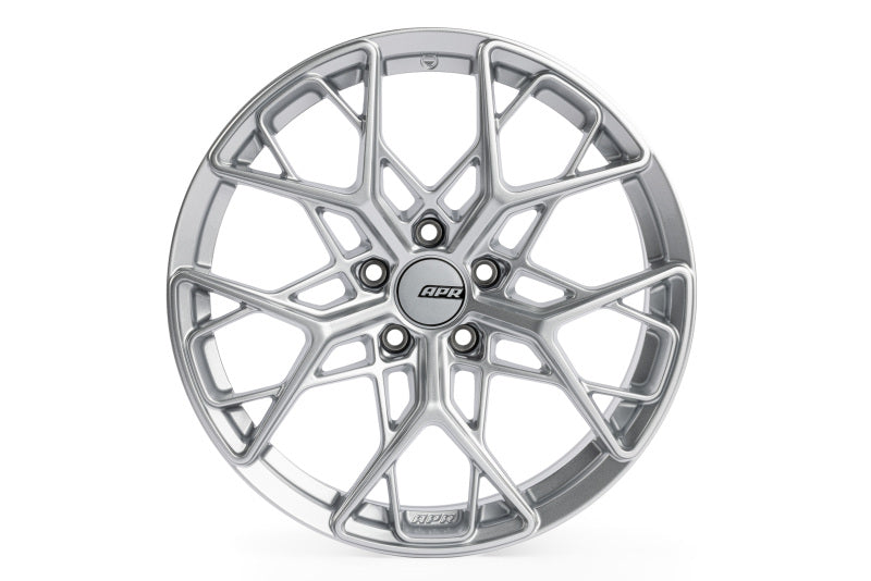 APR A02 Flow Formed - 19x8.5 - 5x112 - ET45 - 66.5mm Center Bore - Hyper Silver Wheel