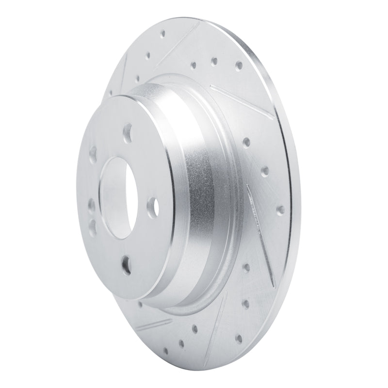 R1 03-06 Mercedes-Benz SL500 Rear Left Drilled & Slotted Silver Brake Rotor
