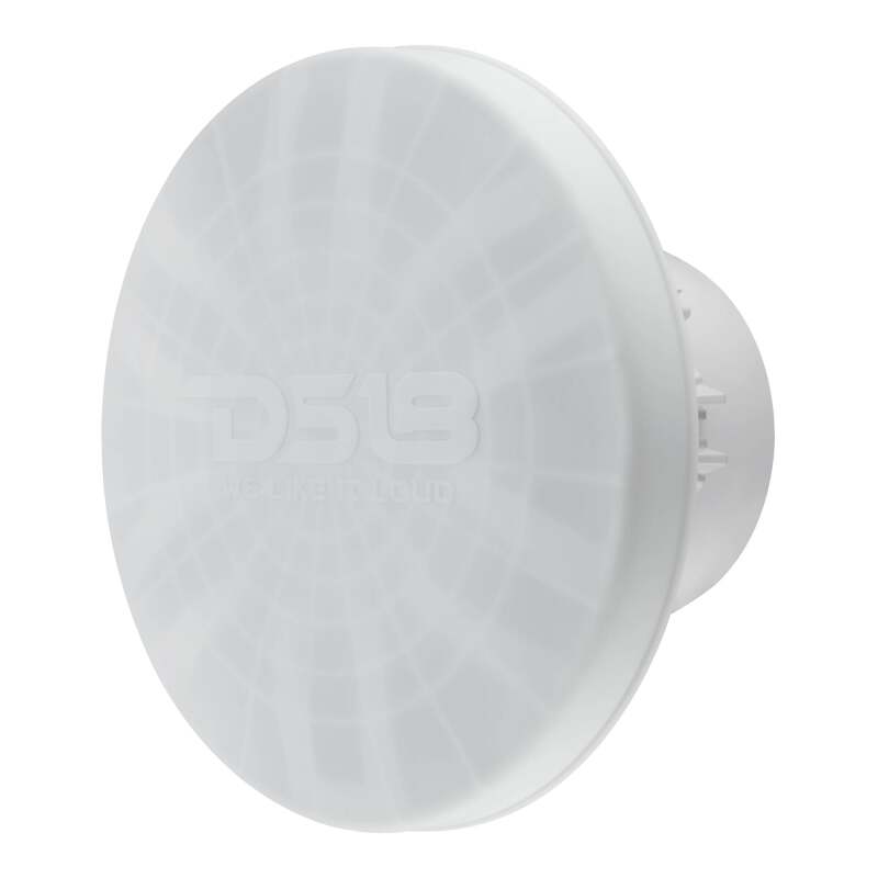 DS18 NXL-iQ Subwoofer w/ LED Lights 12in 600 Watts RMS 4 ohm White w/ Cover