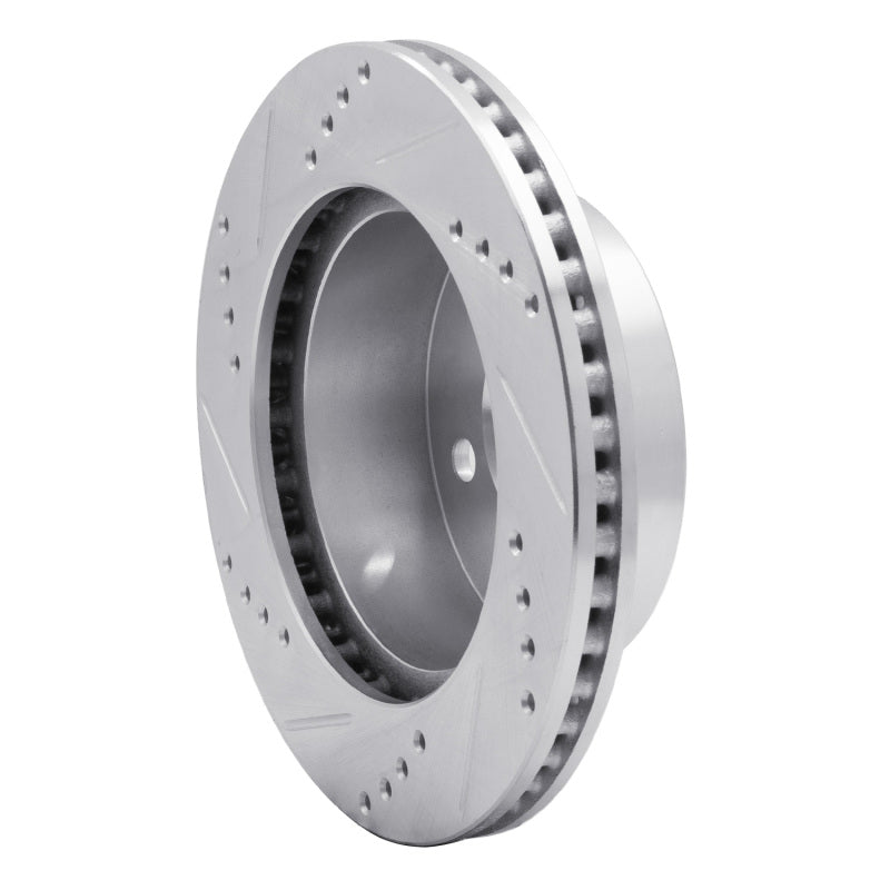 R1 99-06 Jeep TJ (Canada - See Wrangler for US) Front Right Drilled & Slotted Silver Brake Rotor