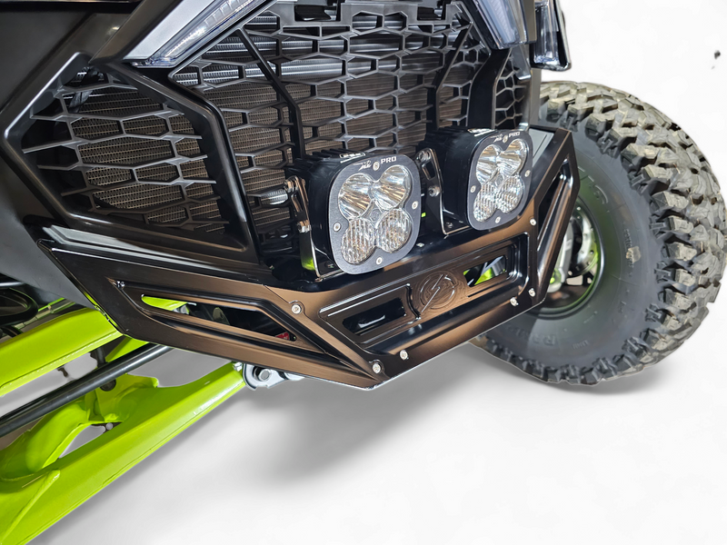Elektric Offroad 2022-2025 Polaris Rzr Pro R/ Pro S/Turbo R Billet Front Winch Bumper Anodized Black