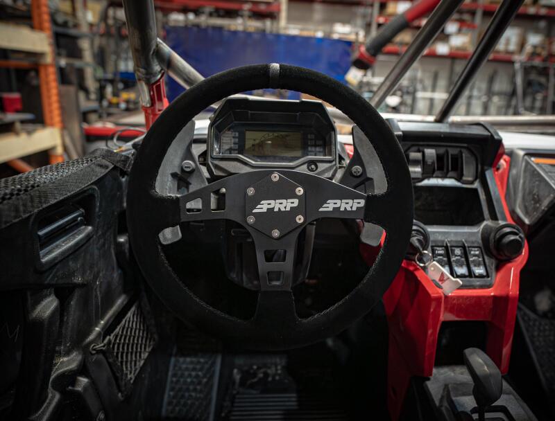 PRP Flat Suede Steering Wheel - Black