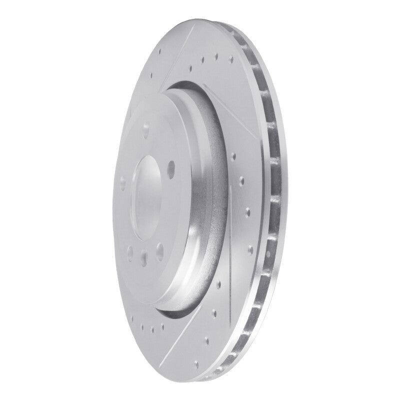 DFC 01-06 BMW 330Ci Rear Left Drilled & Slotted Silver Brake Rotor