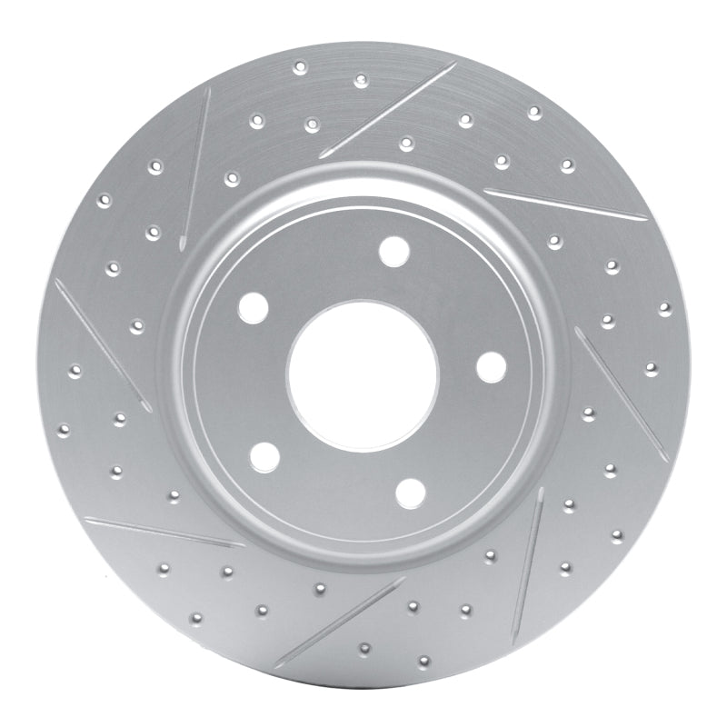 R1 12-20 Chrysler Town & Country Rear Left Drilled & Slotted Geo-Carbon Rotor