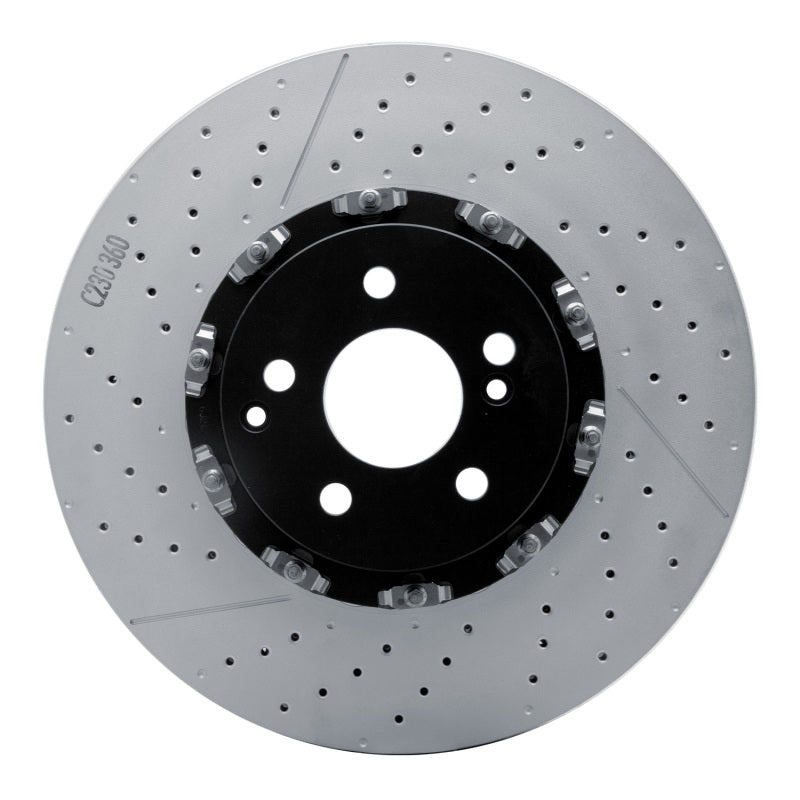 R1 07-25 Mercedes-Benz CLS63 AMG Front Drilled & Slotted Carbon Alloy GeoMET Rotor
