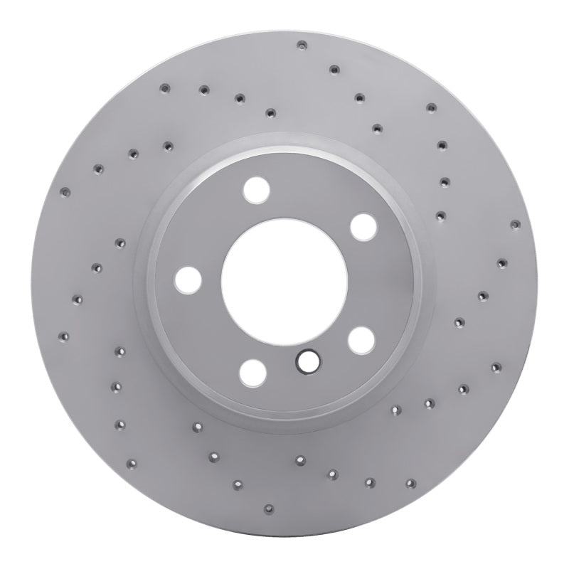 DFC 12-18 BMW 330E Front Right Drilled Geoperformance Rotor