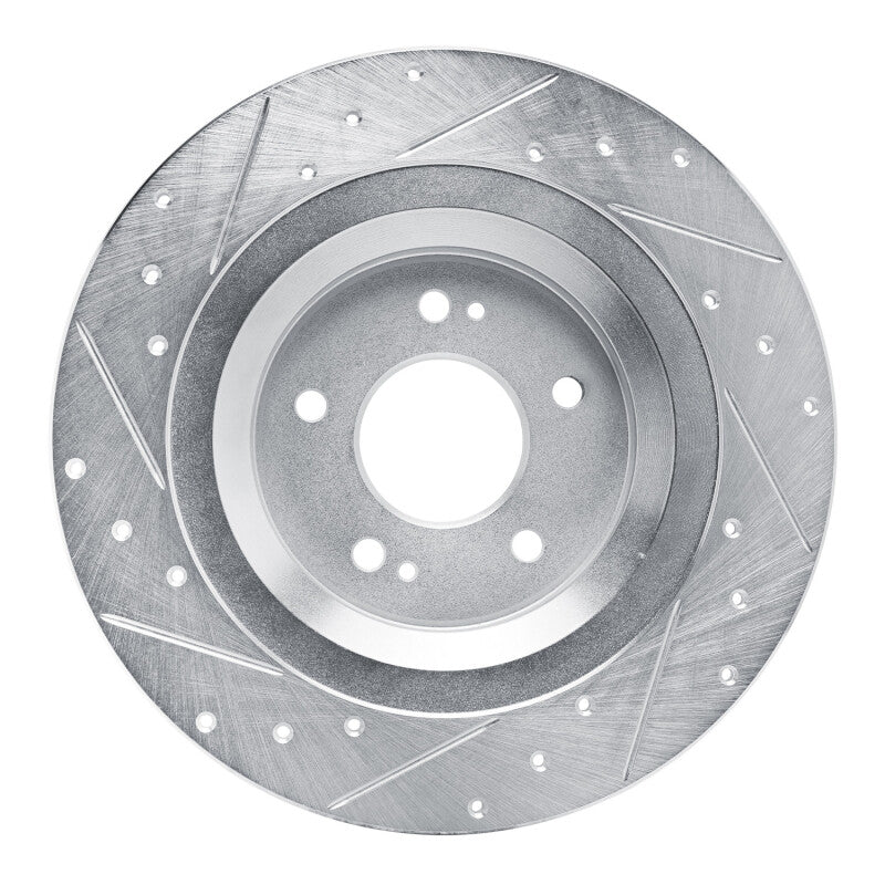 DFC 22-25 Hyundai Santa Fe Rear Right Drilled & Slotted Silver Brake Rotor