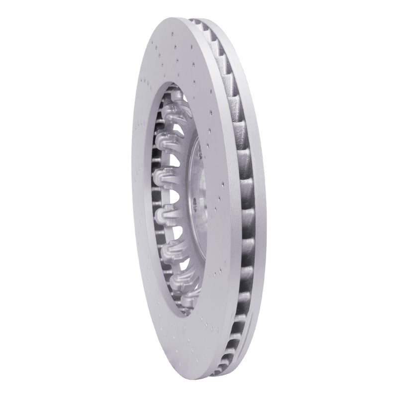 R1 12-13 Audi TT Quattro RS Front Drilled Carbon Alloy GeoMET Rotor