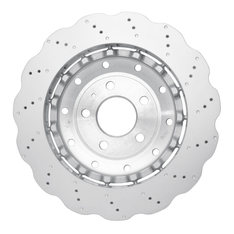 R1 14-24 Audi R8 Rear Drilled Carbon Alloy GeoMET Rotor
