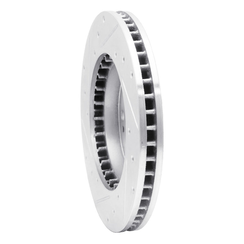 R1 98-98 Eagle TALON Front Right Drilled & Slotted Silver Brake Rotor