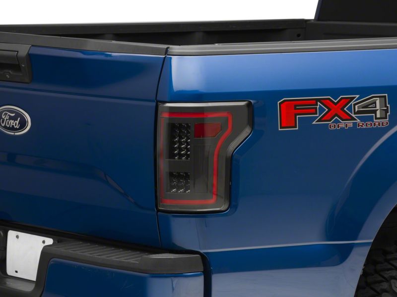 Raxiom 15-17 Ford F-150 LED Tail Lights w/ SEQL Turn Signals- Black Housing (Clear Lens)