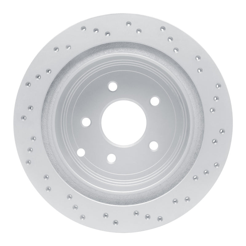 DFC 03-24 Infiniti M37 Rear Left Drilled Geoperformance Rotor
