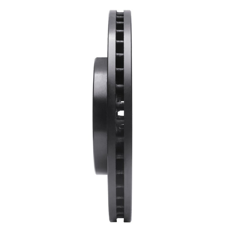 R1 93-95 Acura Legend Front Left Drilled & Slotted Black Brake Rotor