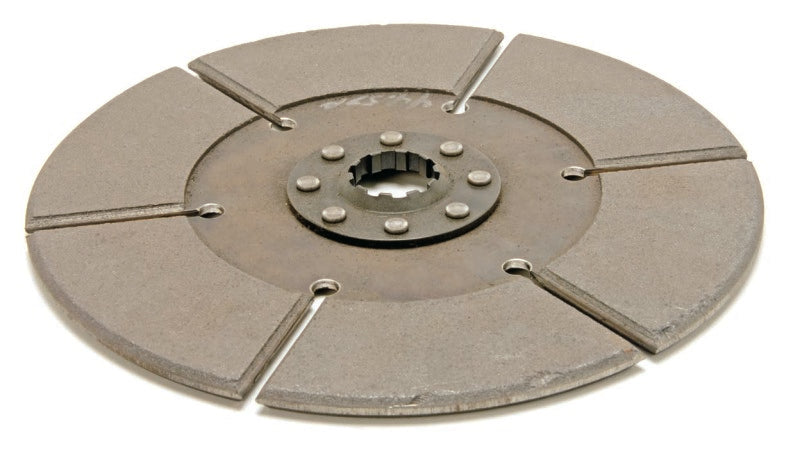 McLeod Disc Sintered Iron HCF 10inX1-1/16X10 Spline Solid Hub 16 Riv .330 Thick