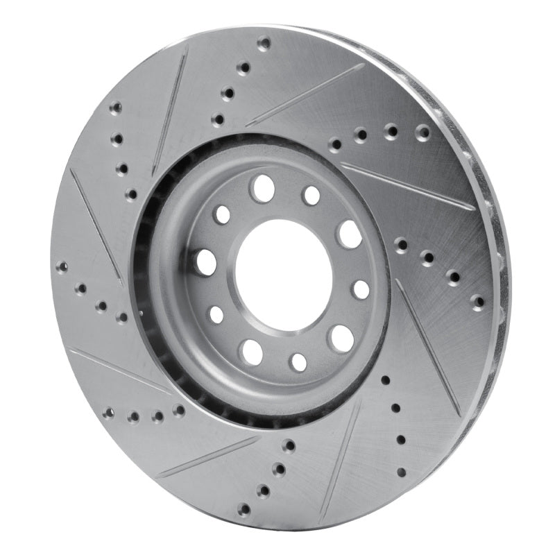 DFC 13-23 Chrysler 200 Front Right Drilled & Slotted Silver Brake Rotor