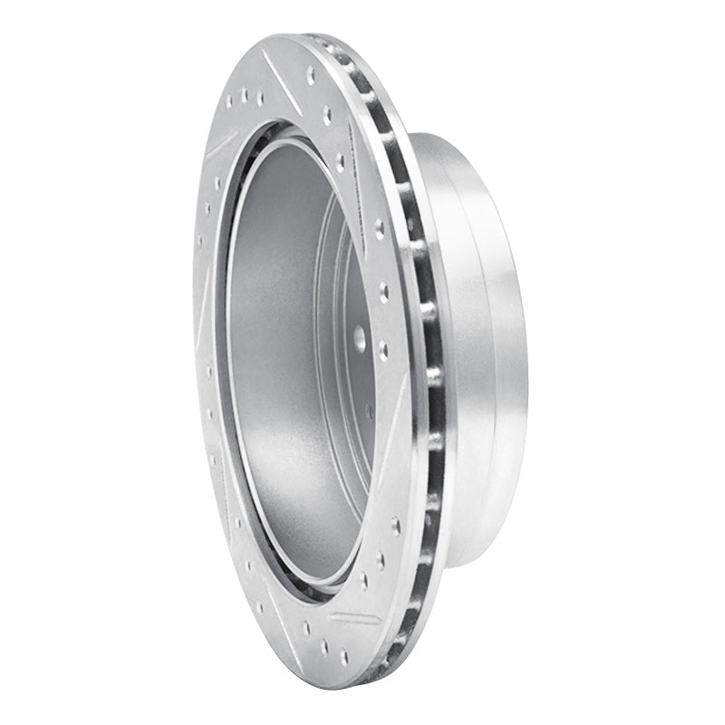 DFC 88-95 Nissan Pathfinder Rear Left Drilled & Slotted Silver Brake Rotor