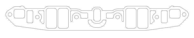 Cometic Chrysler LA V8 .060in Fiber Intake Mani Gasket Set-1.170in x 2.300in Rectangle Port
