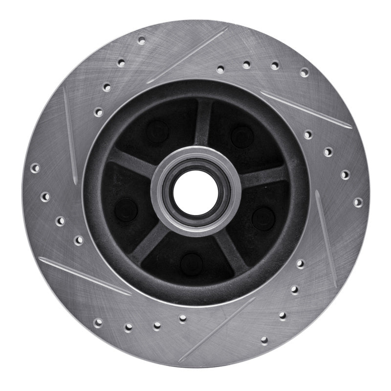 DFC 88-91 Chevrolet C1500 Front Right Drilled & Slotted Silver Brake Rotor