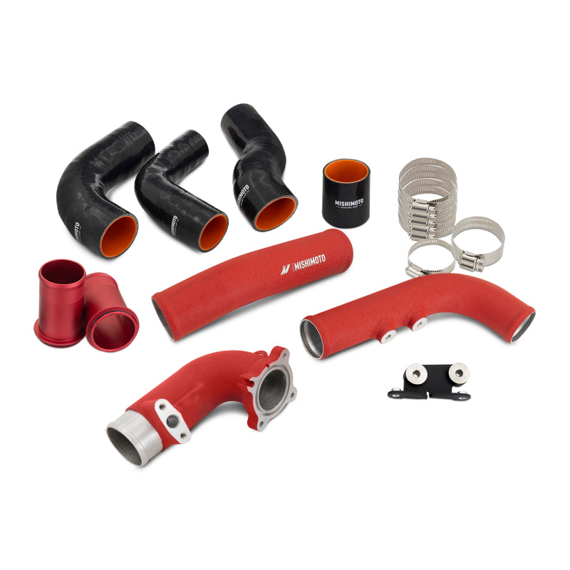 Mishimoto 2023+ Toyota GR Corolla Intercooler Pipe Kit - Wrinkle Red