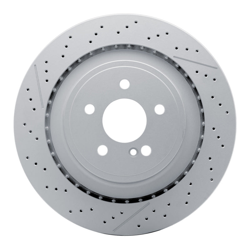 R1 10-18 Mercedes-Benz E63 AMG S Rear Drilled & Slotted Carbon Alloy GeoMET Rotor