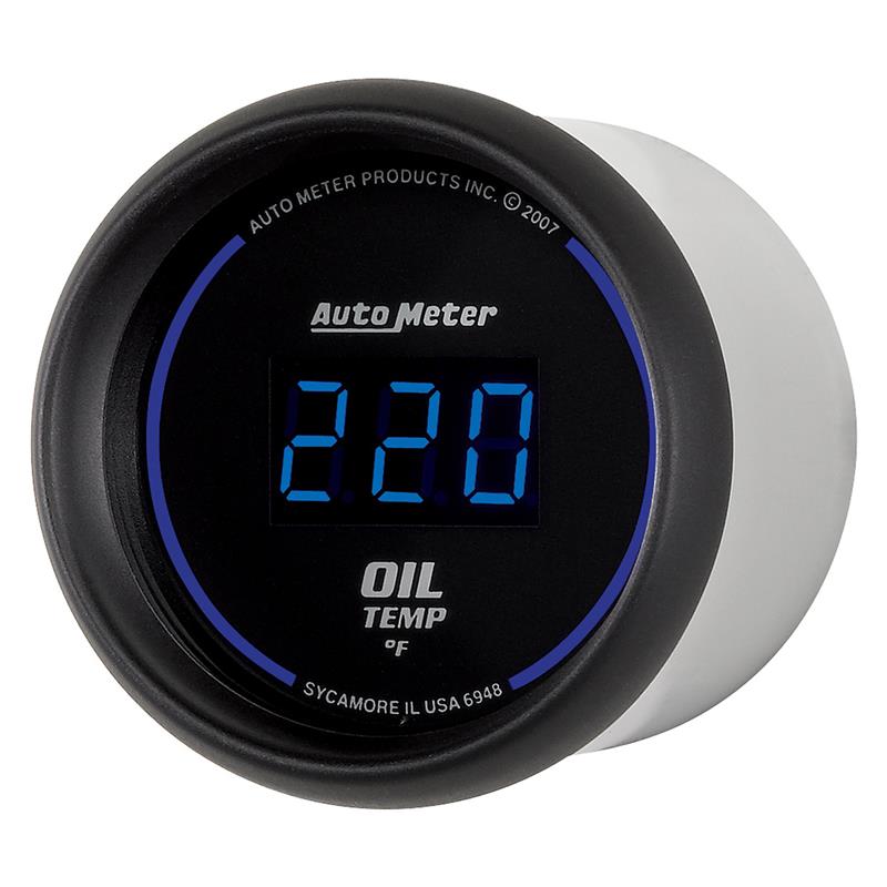 Autometer Cobalt Digital 52.4mm 0-340 deg F Oil Temperature Gauge