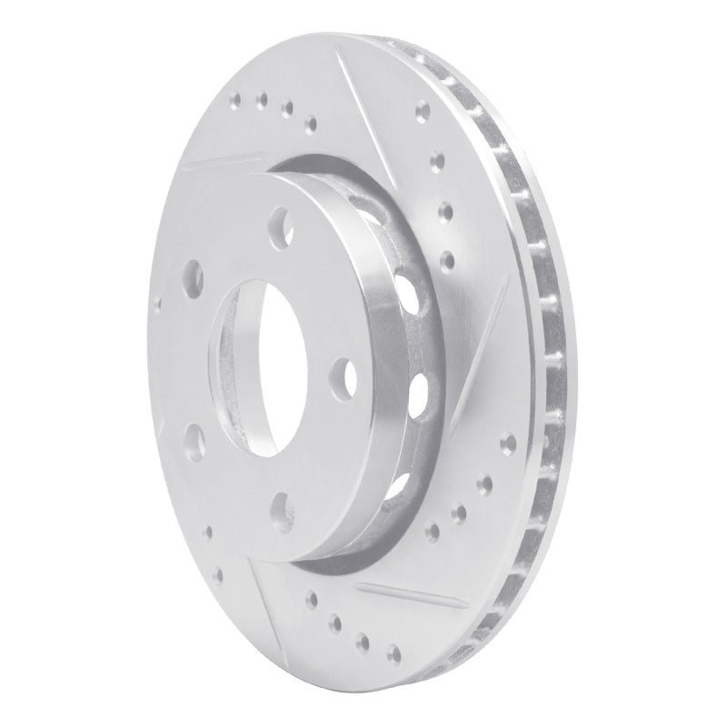DFC 00-02 Audi S4 Rear Right Drilled & Slotted Silver Brake Rotor