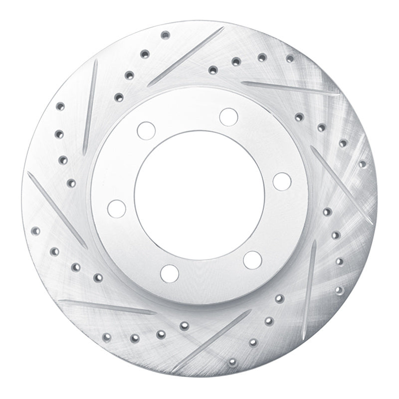DFC 95-04 Toyota Tacoma Front Left Drilled & Slotted Silver Brake Rotor