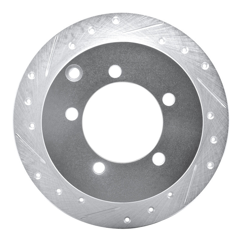 DFC 97-04 Mitsubishi Diamante Rear Left Drilled & Slotted Silver Brake Rotor
