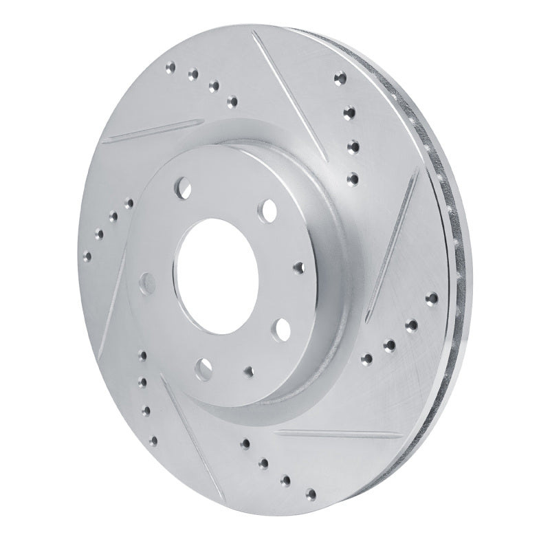 DFC 19-25 Mazda 3 Front Right Drilled & Slotted Silver Brake Rotor