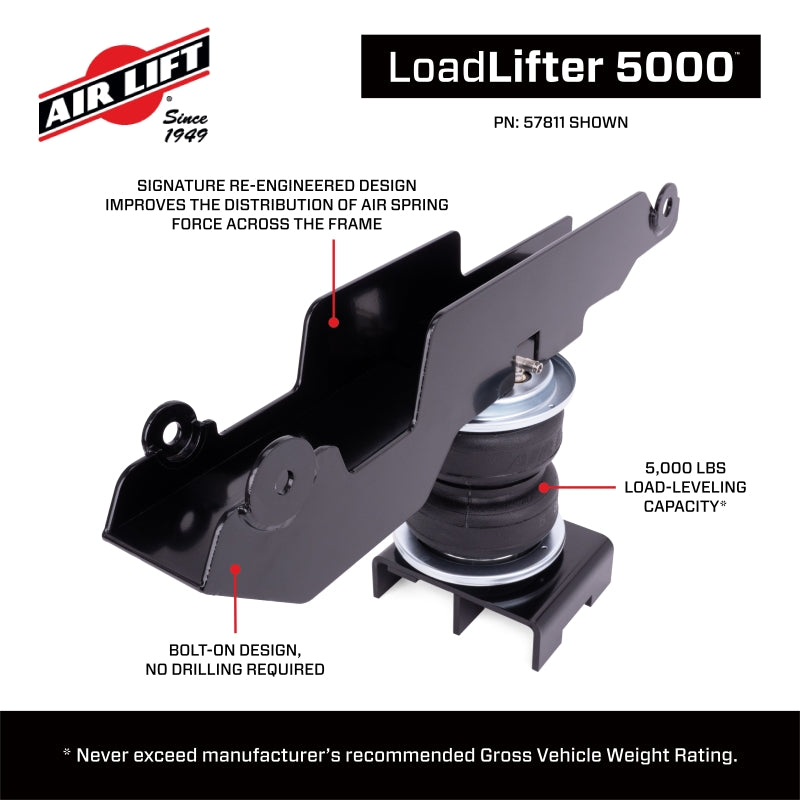 Air Lift 19-24 Mercedes Sprinter 2500 Loadlifter 5000 Air Spring Kit