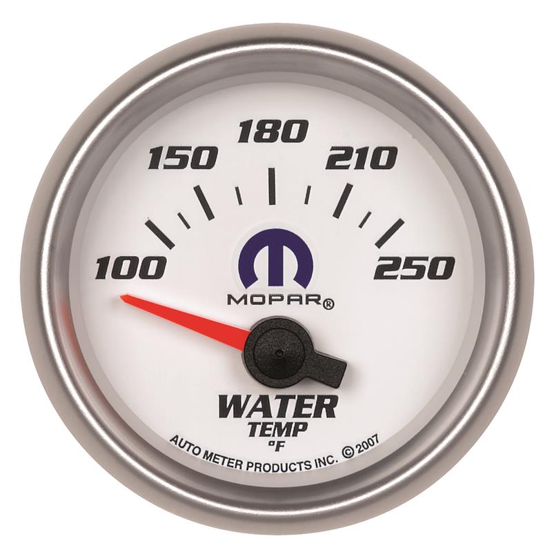 Autometer Mopar 52.4mm SSE 100-250 Degree F Water Temperature Gauge