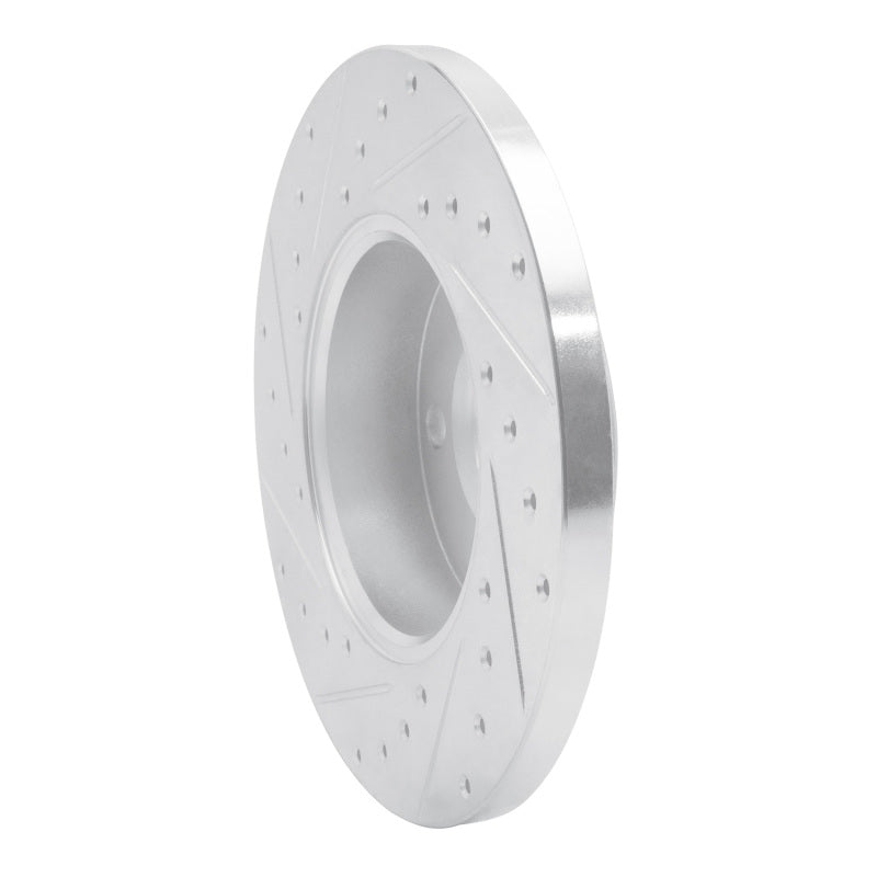 R1 96-00 Volkswagen EuroVan Front Right Drilled & Slotted Silver Brake Rotor