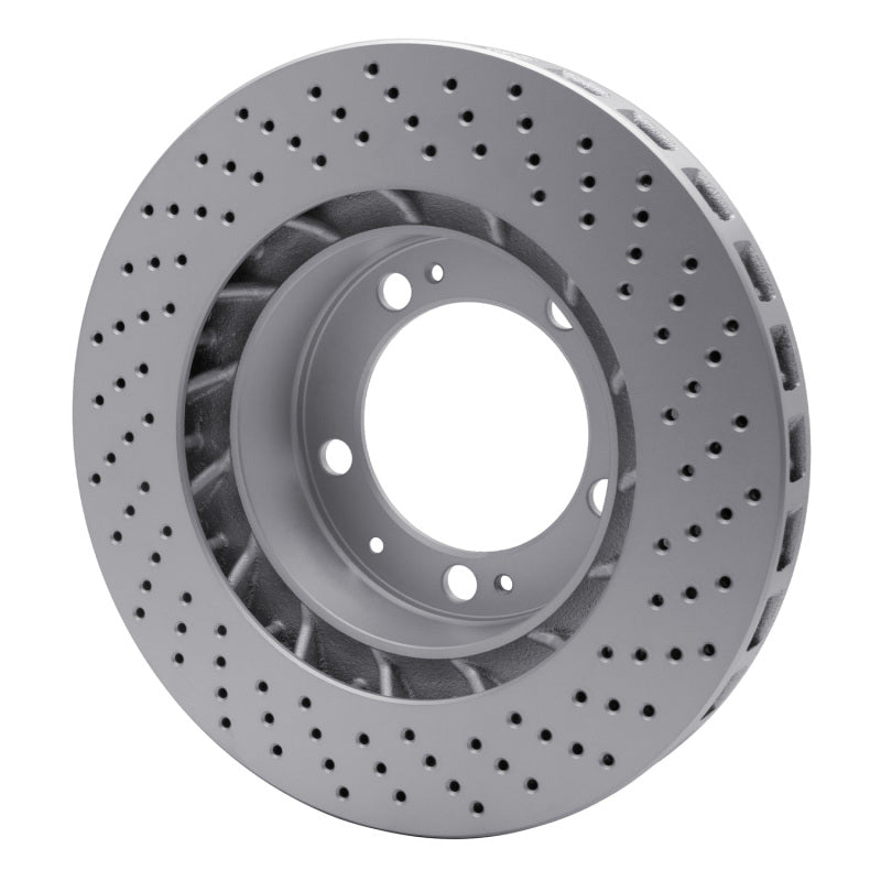 R1 94-98 Porsche 911 Left Front Drilled GeoSPEC Coated Rotor