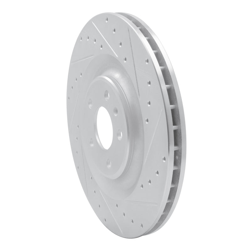 DFC 17-25 Audi A8 Rear Right Drilled & Slotted Silver Brake Rotor
