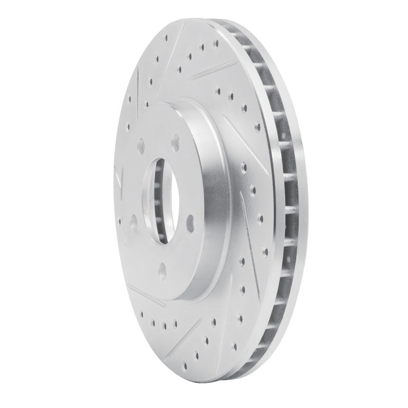 R1 01-07 Buick Rendezvous Front Left Drilled & Slotted Silver Brake Rotor
