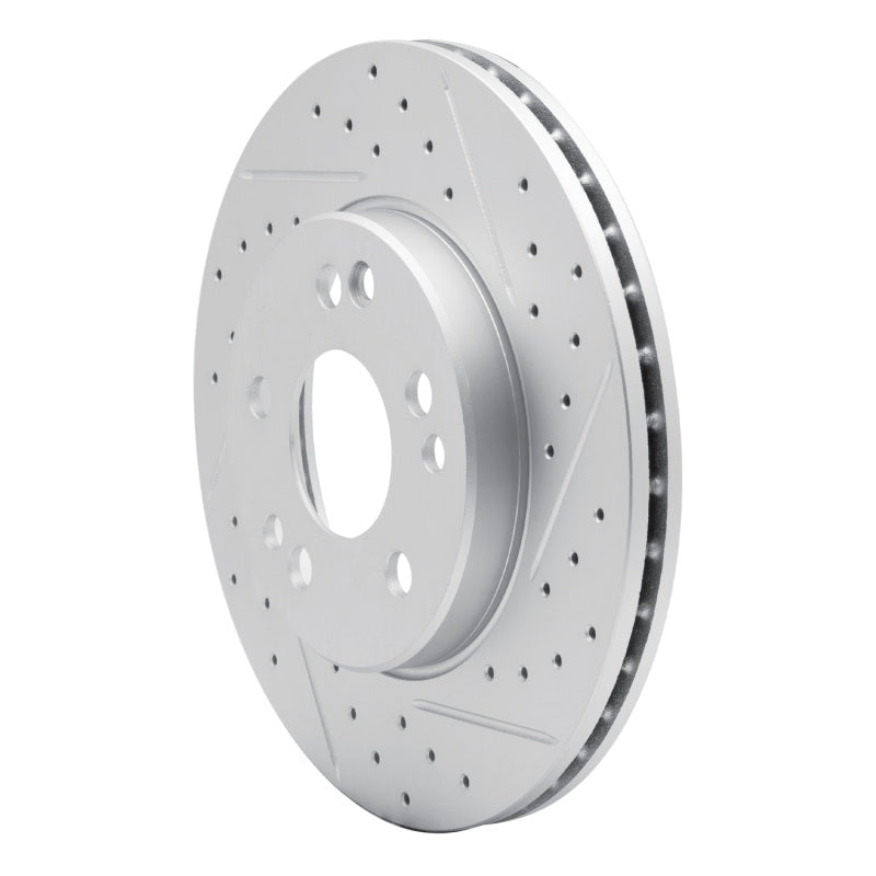 R1 84-95 Mercedes-Benz 300CE Front Right Drilled & Slotted Geo-Carbon Rotor