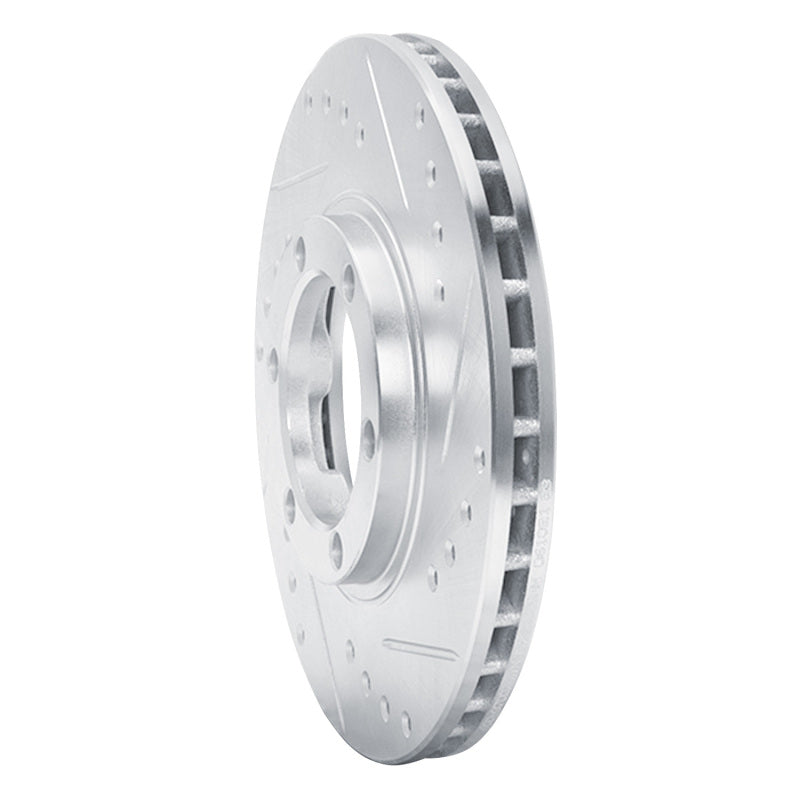 R1 86-06 Chevrolet Luv Pickup (Mexico) Front Right Drilled & Slotted Silver Brake Rotor