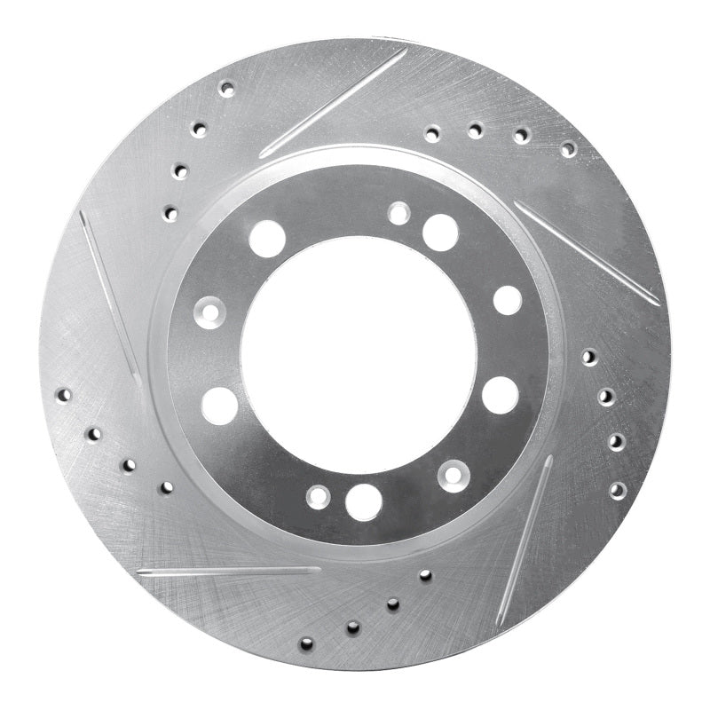 DFC 86-95 Porsche 944 Turbo Rear Left Drilled & Slotted Silver Brake Rotor