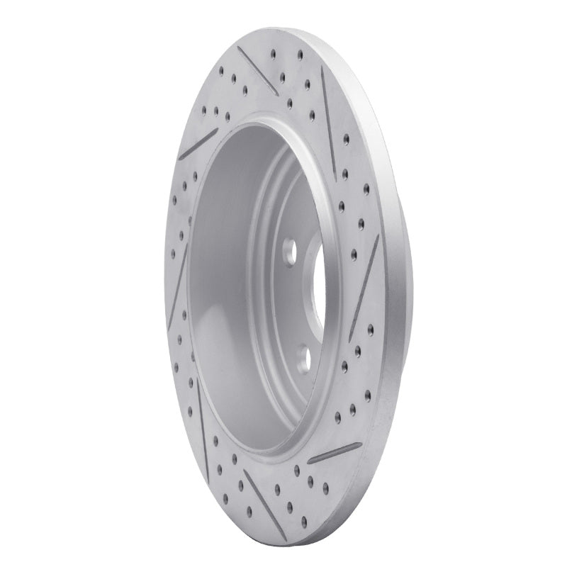 R1 11-22 Dodge Durango Rear Left Drilled & Slotted Geo-Carbon Rotor