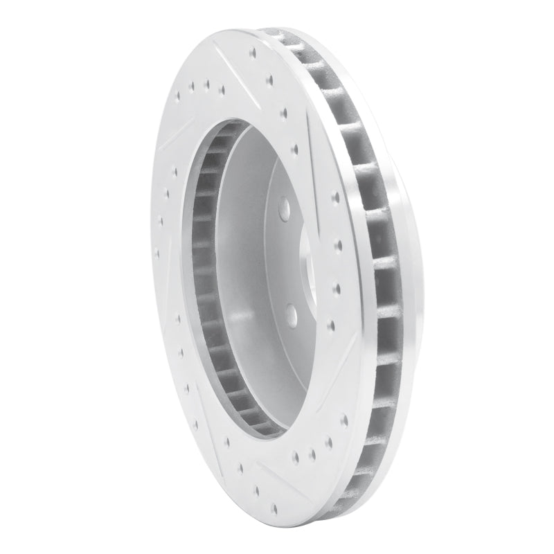 DFC 88-00 Cadillac Escalade Front Left Drilled & Slotted Silver Brake Rotor