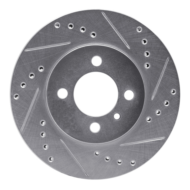 DFC 84-91 BMW 325I (USA/Canada) Front Right Drilled & Slotted Silver Brake Rotor