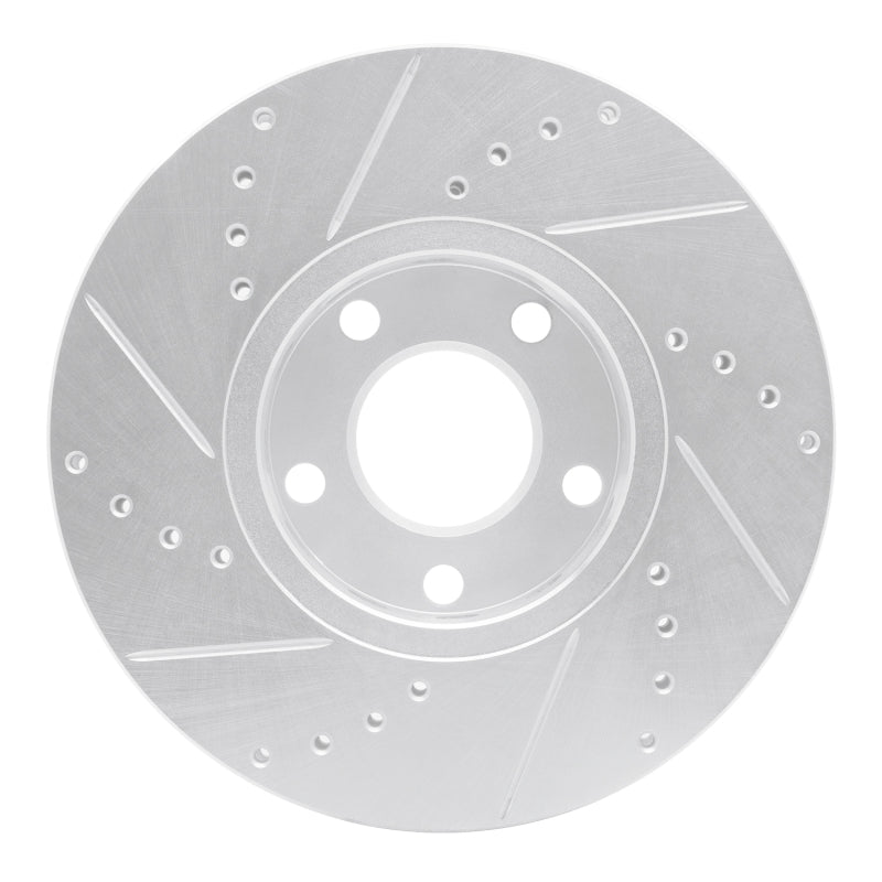 DFC 92-8 Audi A4 (USA/Canada) Front Right Drilled & Slotted Silver Brake Rotor