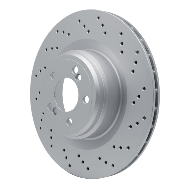 R1 15-19 BMW X5 Right Rear Drilled Carbon Alloy GeoMET Rotor