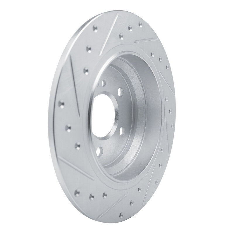 DFC 03-06 Mercedes-Benz SL500 Rear Right Drilled & Slotted Silver Brake Rotor