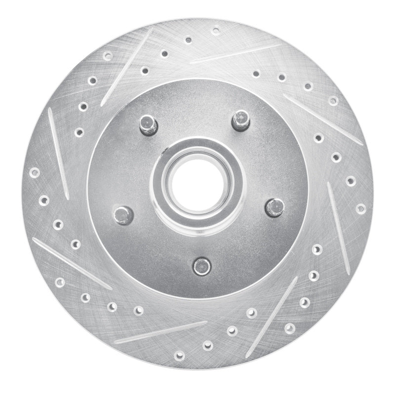 DFC 69-96 Buick Centurion Front Left Drilled & Slotted Silver Brake Rotor
