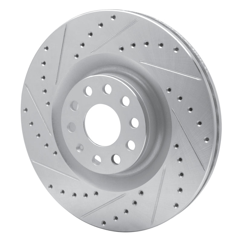 DFC 06-13 Audi S3 (Mexico) Front Left Drilled & Slotted Silver Brake Rotor