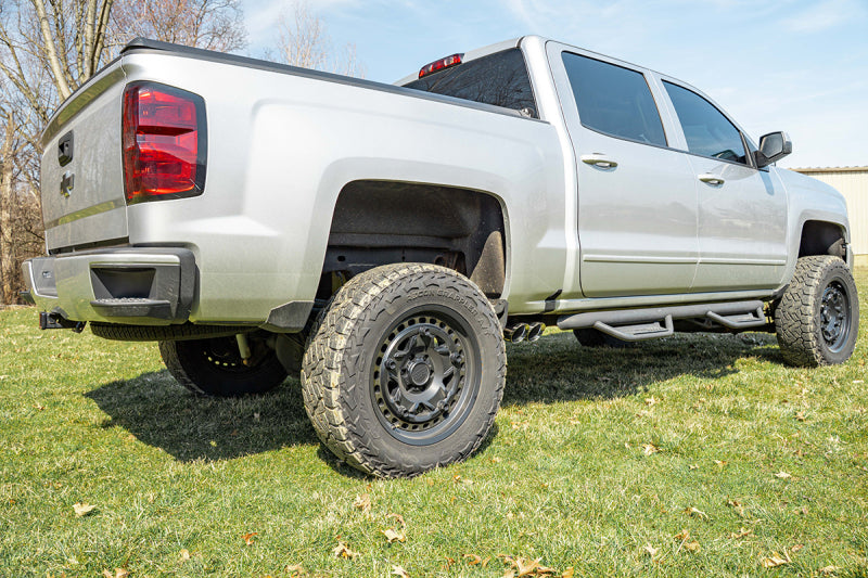 Corsa 14-16 Chevy Silverado 3.0in Catback Front Axle Exit Exhaust w/ Twin 4.0in Polished Pro Tips